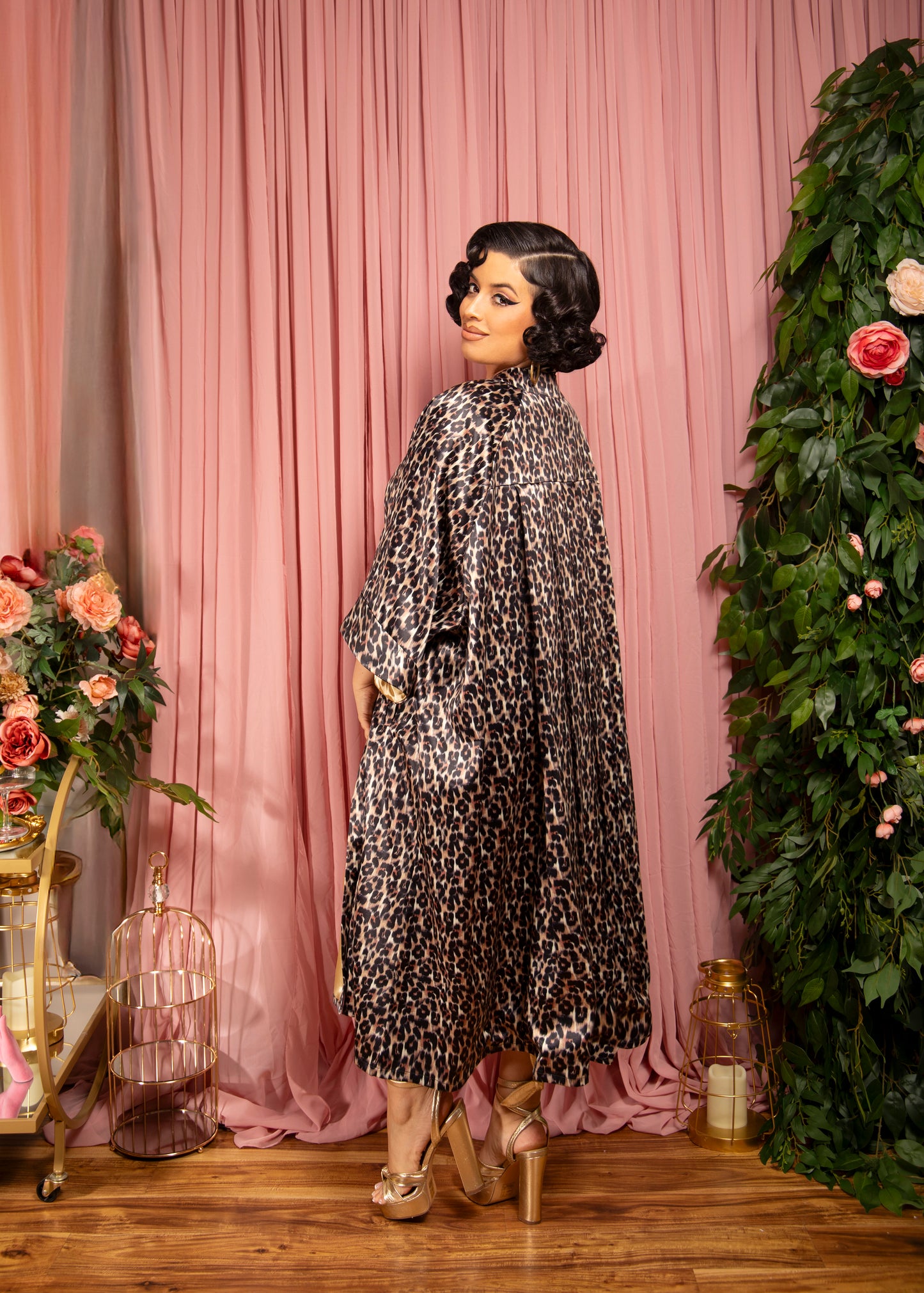 Rosalia Romper + Swing Jacket (Leopard Print)