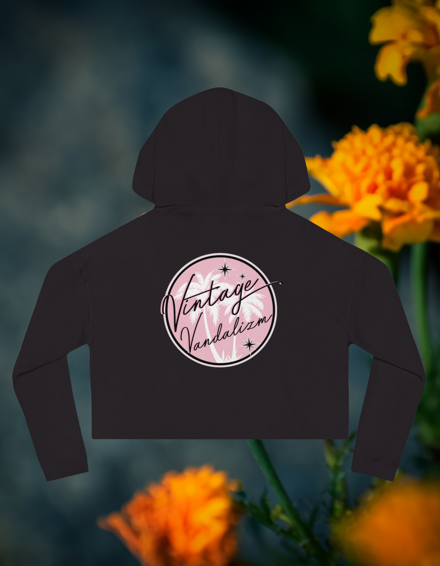 "Corazón" Women’s Cropped Hooded Sweatshirt