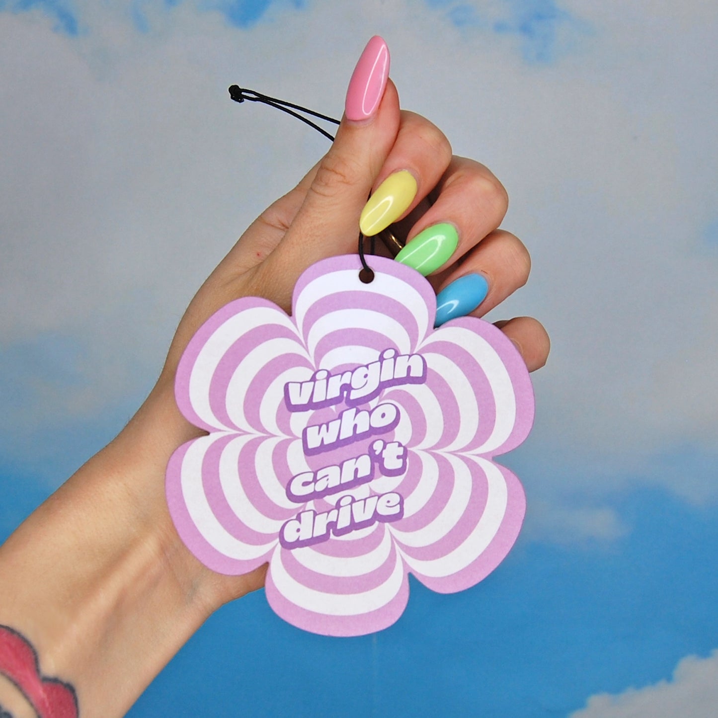 Virgin Who Can't Drive Air Freshener