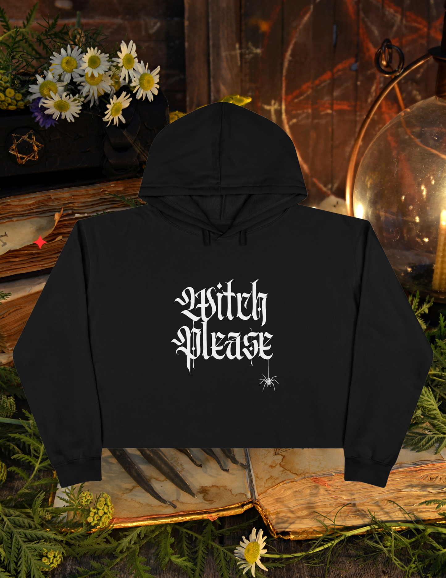 "Witch Please" Cropped Hoodie