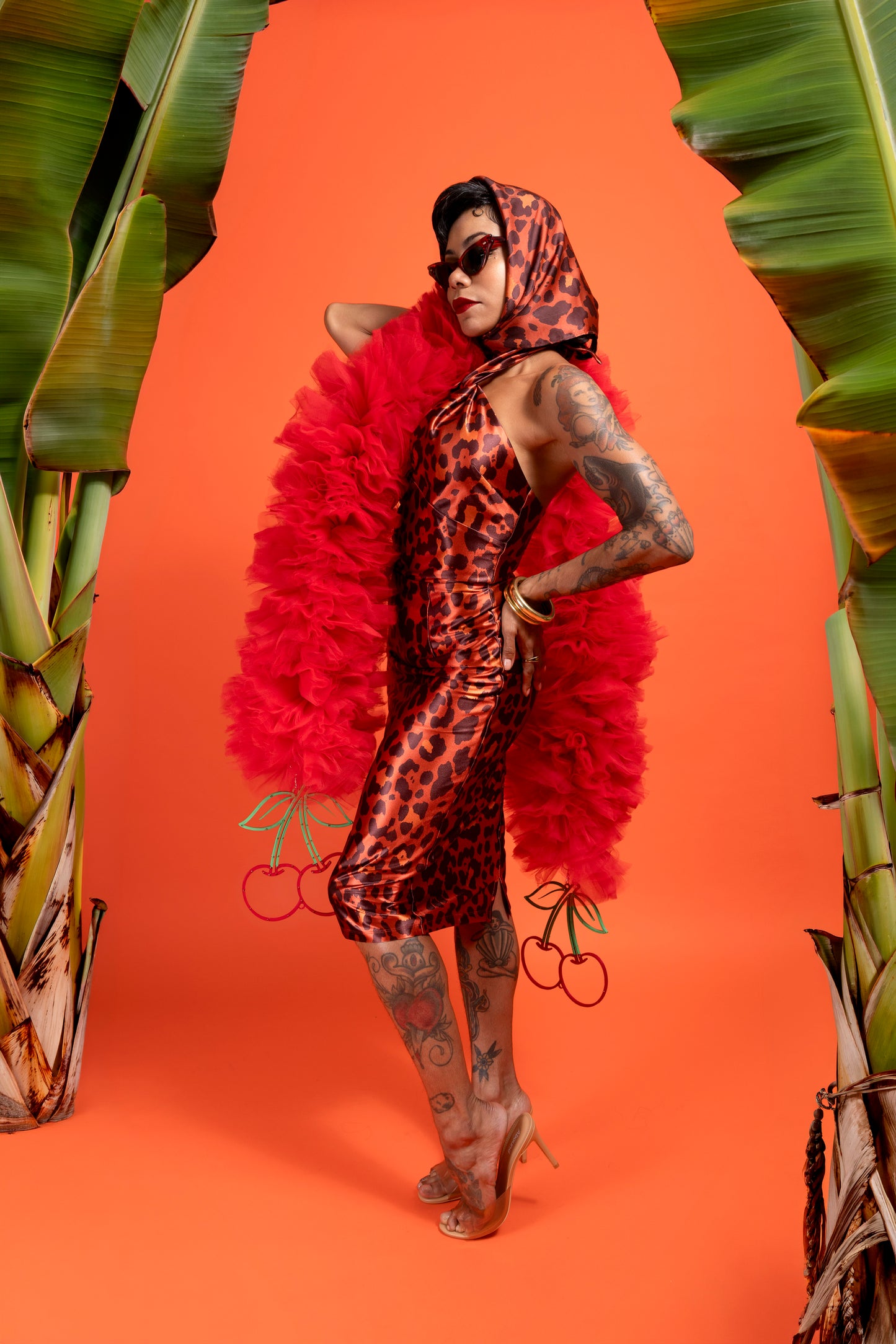 Viva La Bombshell Tutti Frutti Red Boa (Cherry)