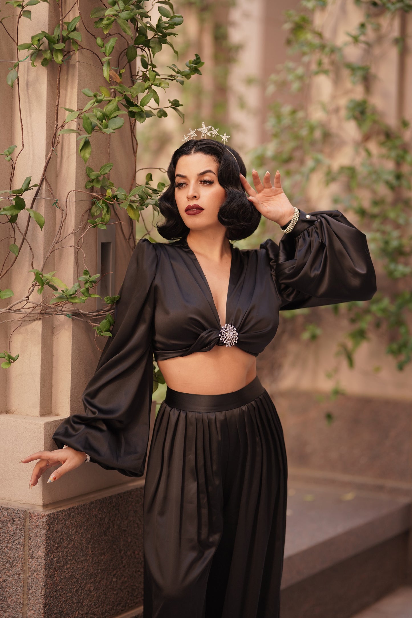 Harlow Set (Black Satin) PRE-ORDER