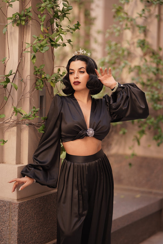 Harlow Set (Black Satin) PRE-ORDER