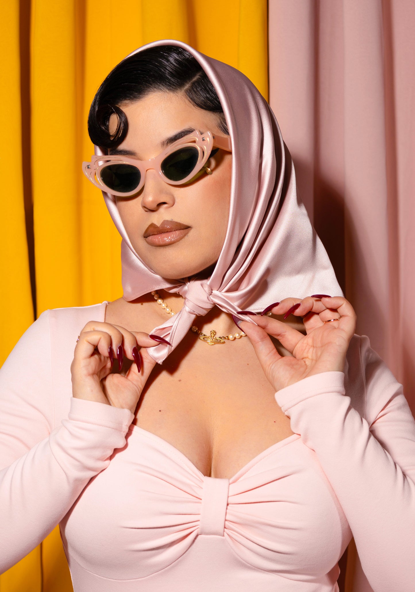 Émilie Tulle Skirt + Scarf (Blush Pink) PRE-ORDER