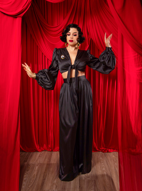 Harlow Set (Black Satin) PRE-ORDER