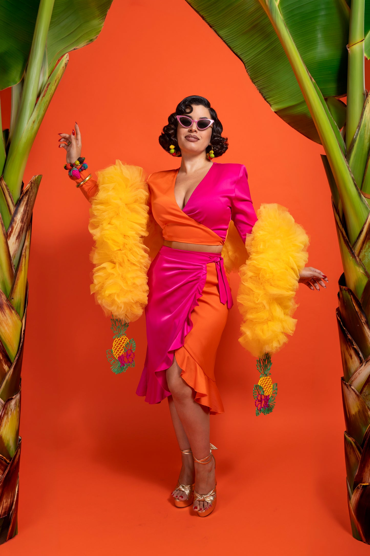 Lolita Set (Orange/Flamingo Pink) PRE-ORDER