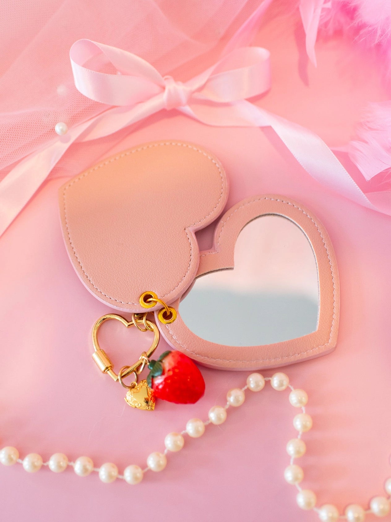 Fresh Out of Fucks Mirror Keychain