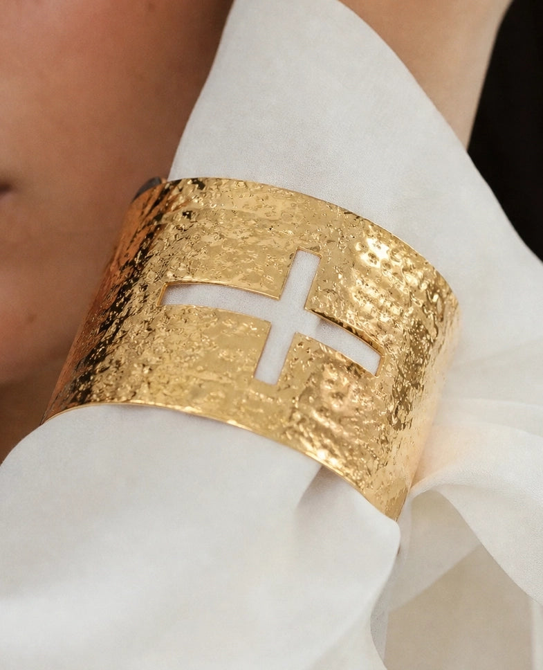 Cross Cuff Bracelet