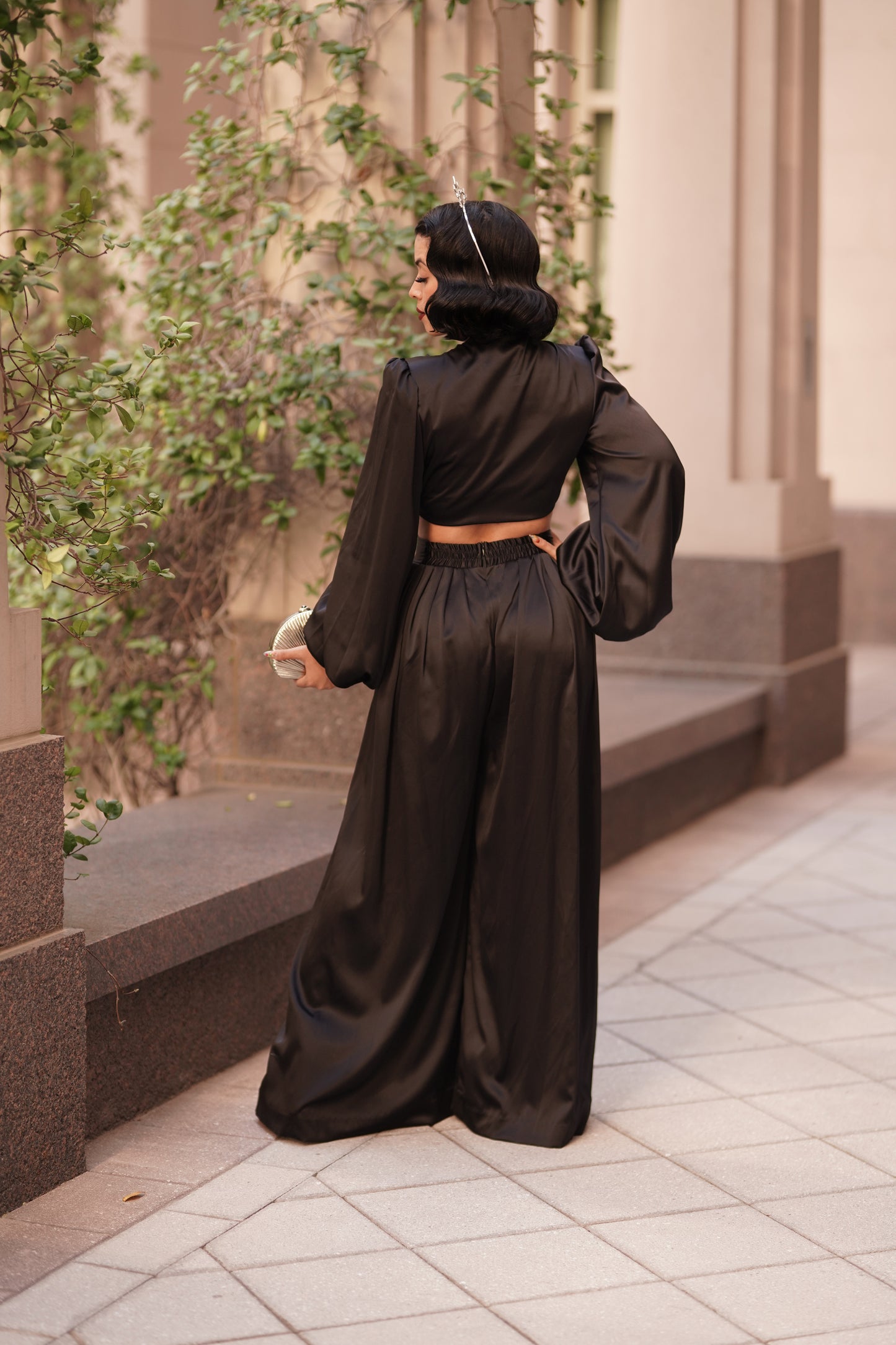 Harlow Set (Black Satin) PRE-ORDER