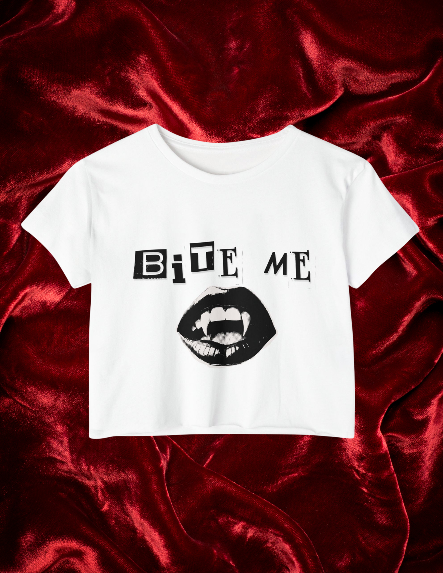"Bite Me" Cropped Tee