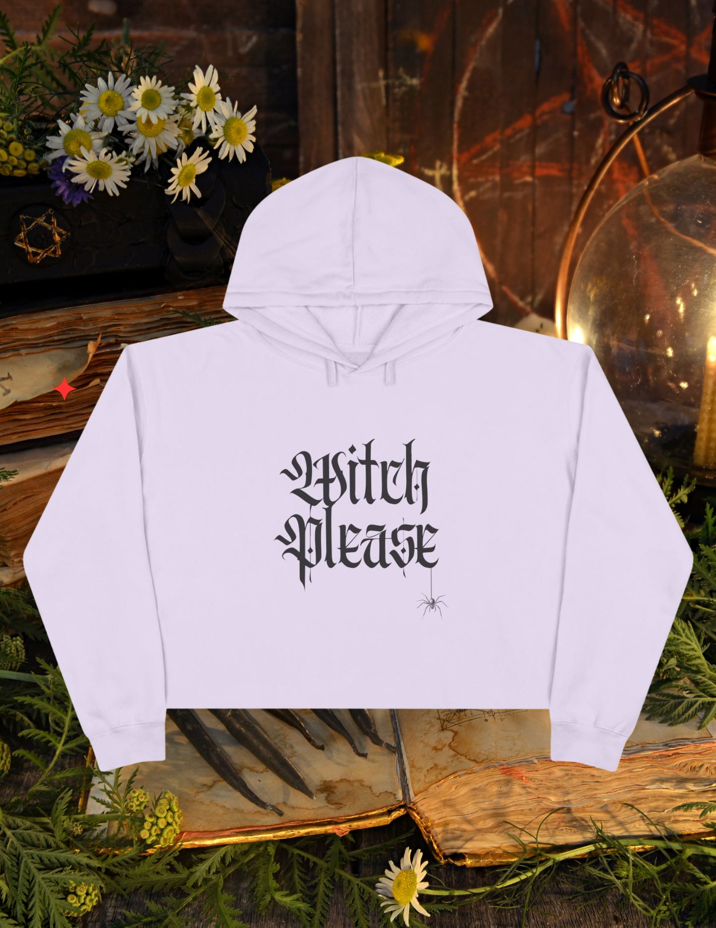 "Witch Please" Cropped Hoodie