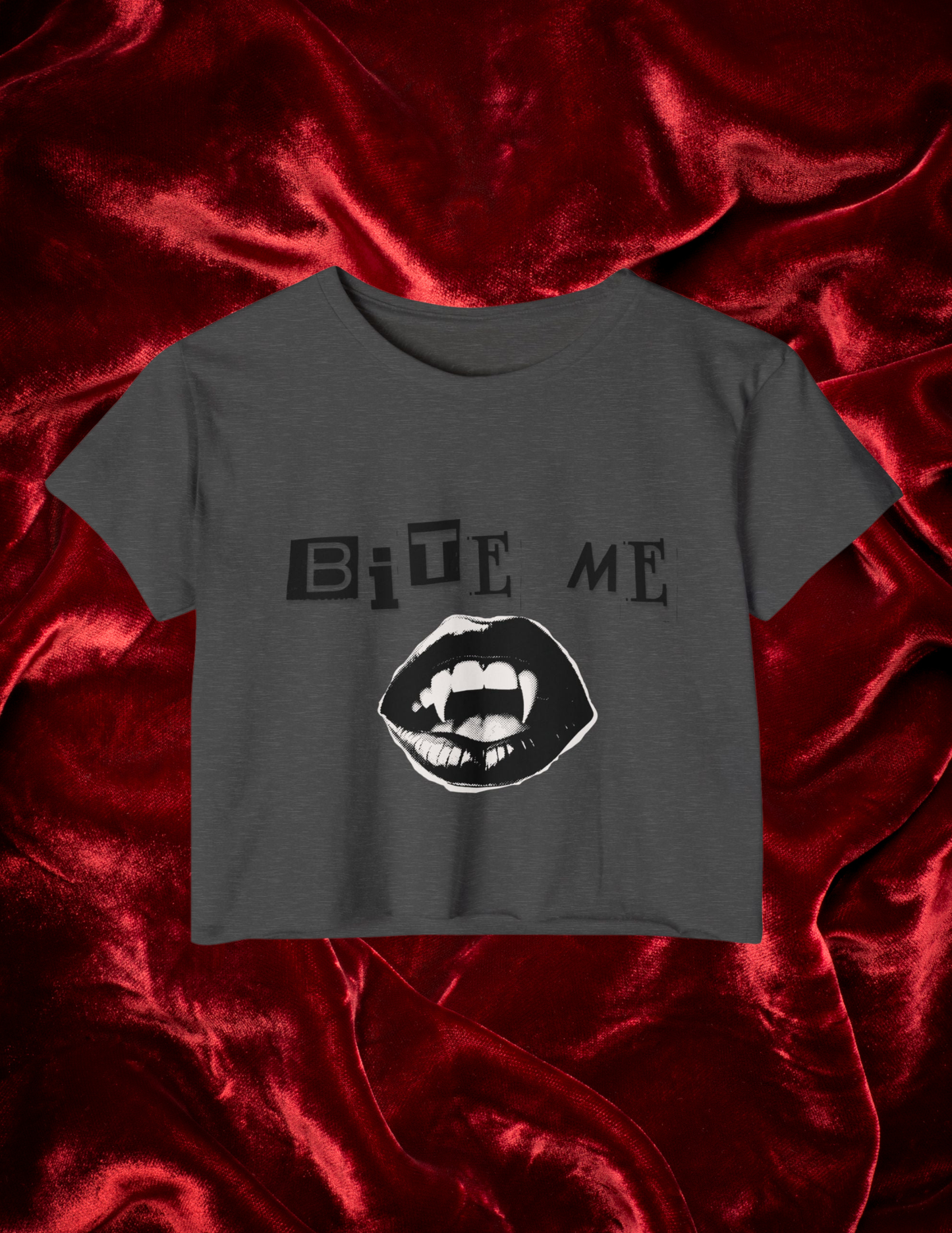 "Bite Me" Cropped Tee