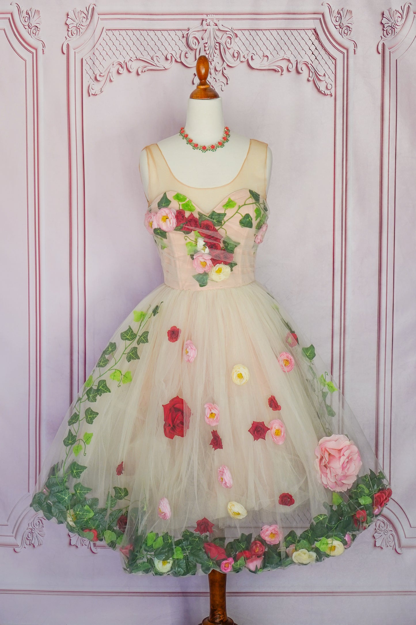 Chotronette 3D Roses Dress (Size XS)