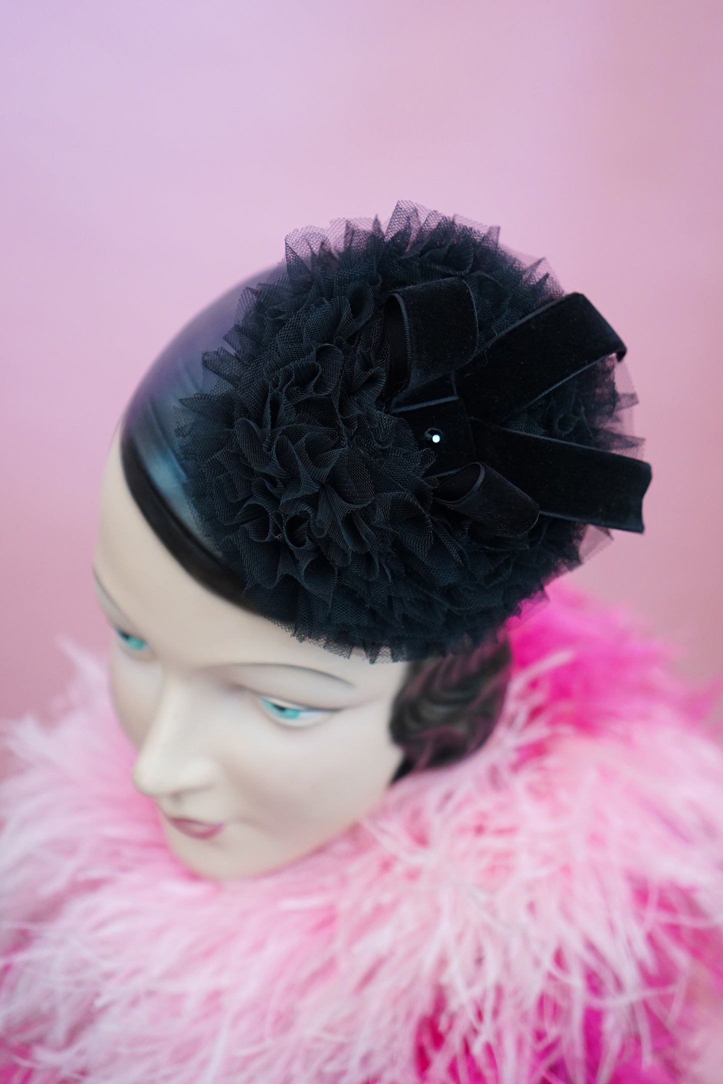 Viva La Bombshell Kimmi Fascinator (Black)