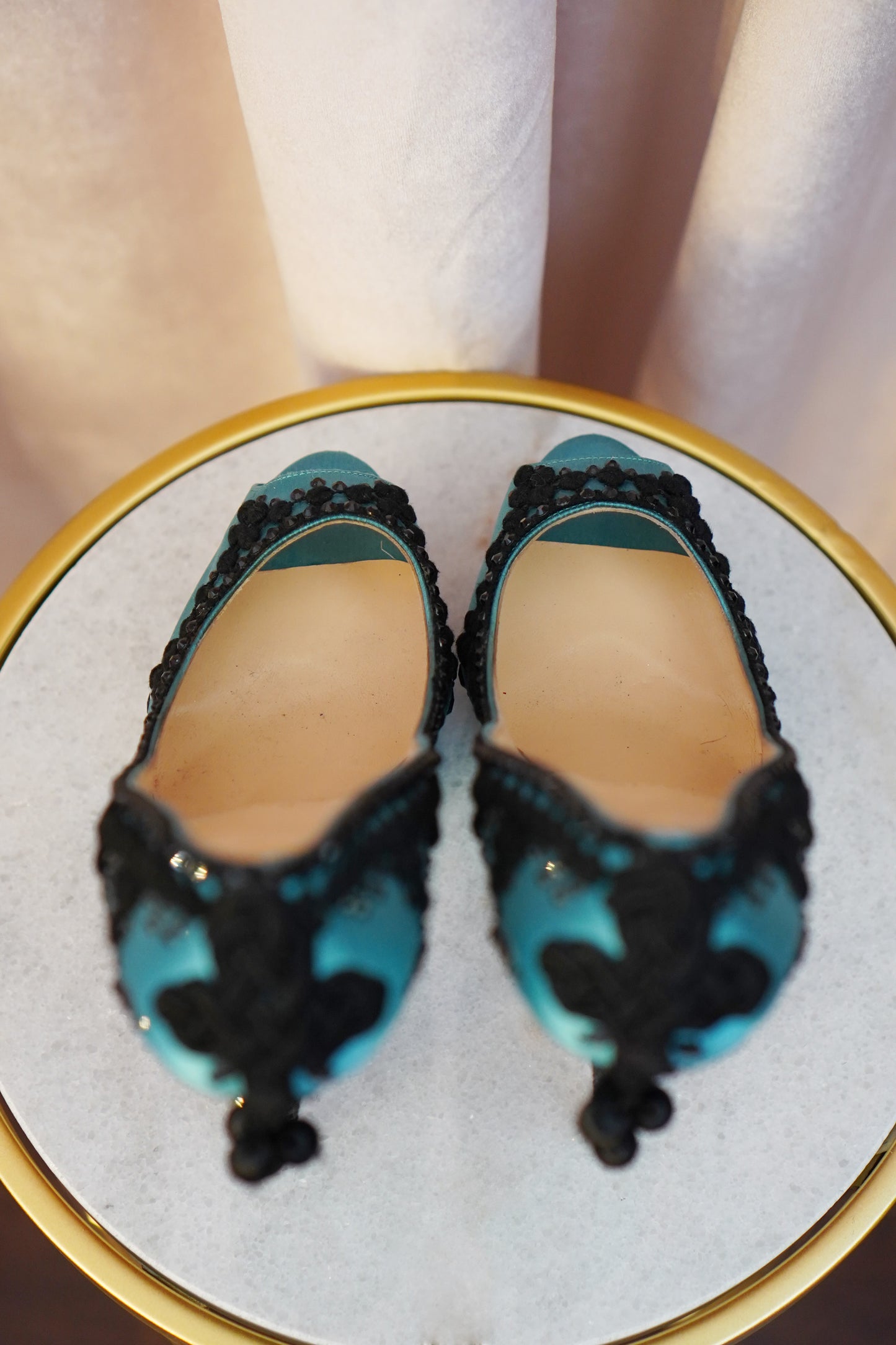 Christian Louboutin Torero Platform Heels & Matching Swarovski Crystal Clutch Set – Rare 2012 Matador Collection