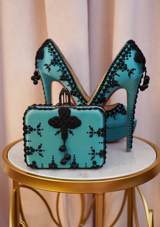 Christian Louboutin Torero Platform Heels & Matching Swarovski