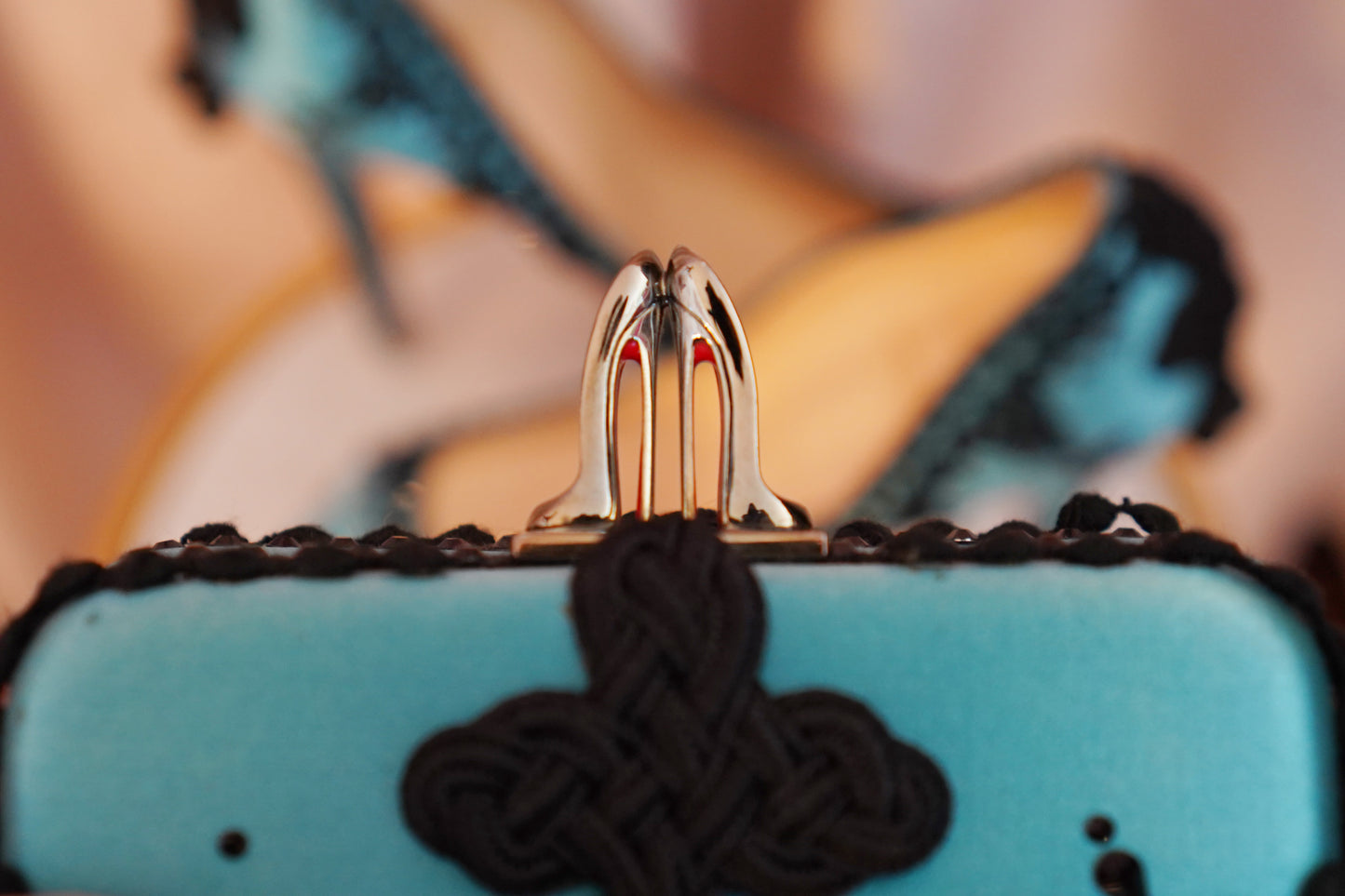 Christian Louboutin Torero Platform Heels & Matching Swarovski Crystal Clutch Set – Rare 2012 Matador Collection