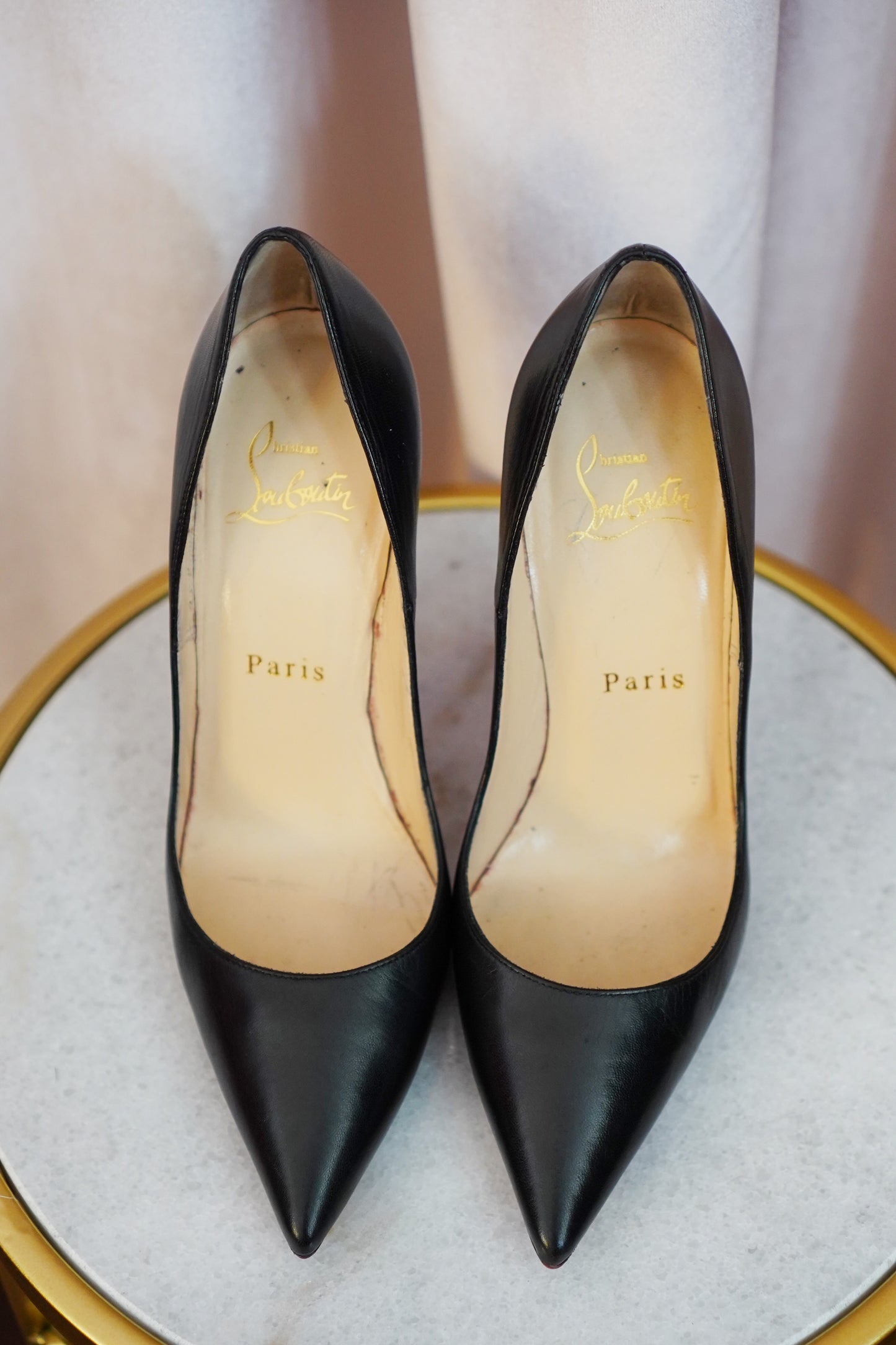 Christian Louboutin So Kate 120 Black Pumps SZ 35 1/2