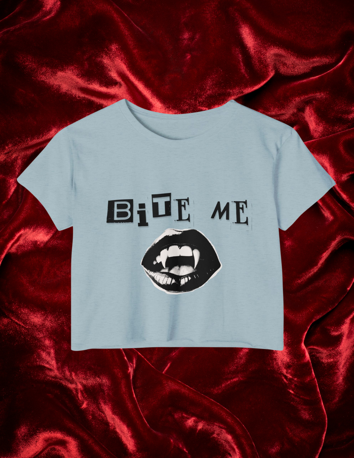 "Bite Me" Cropped Tee