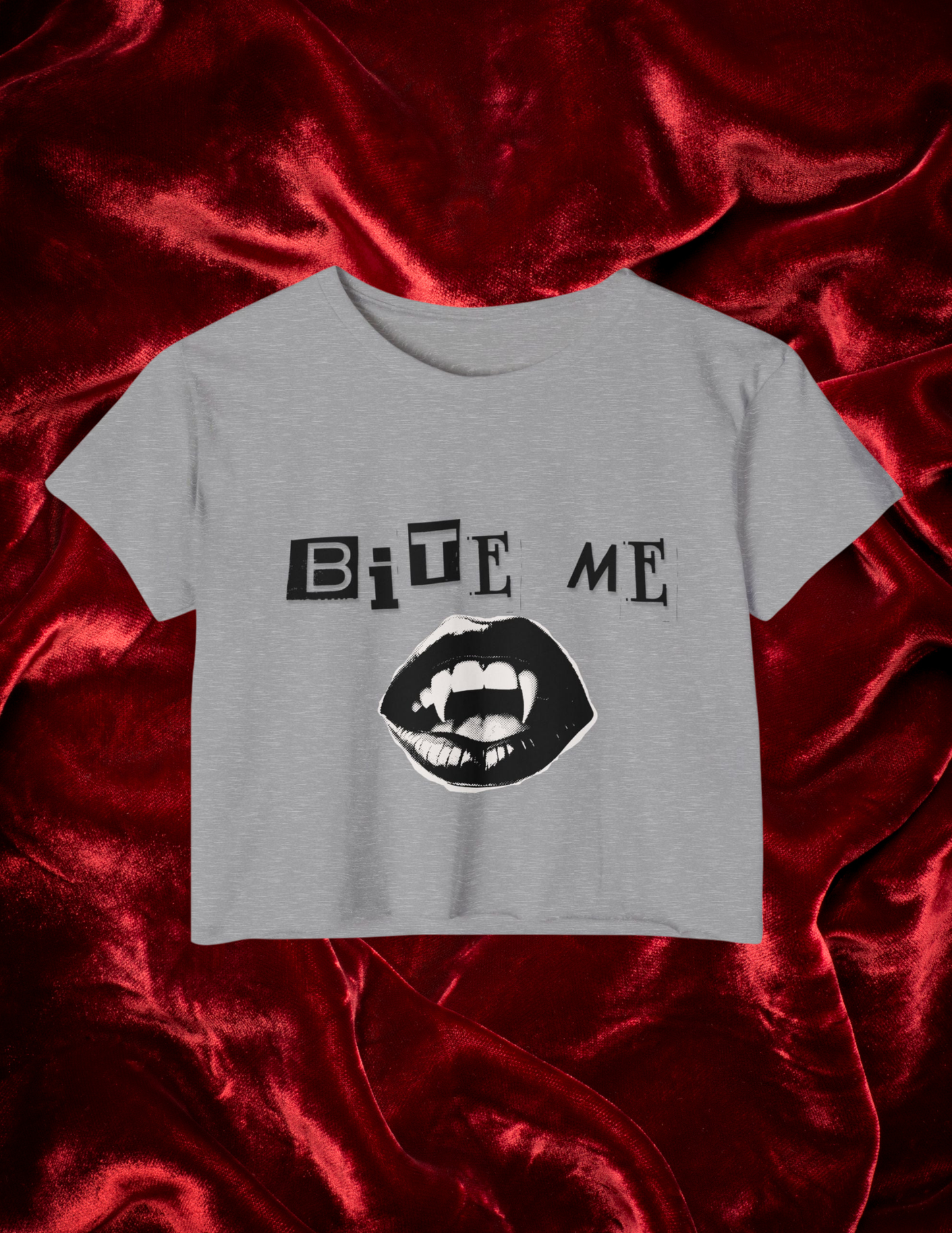 "Bite Me" Cropped Tee