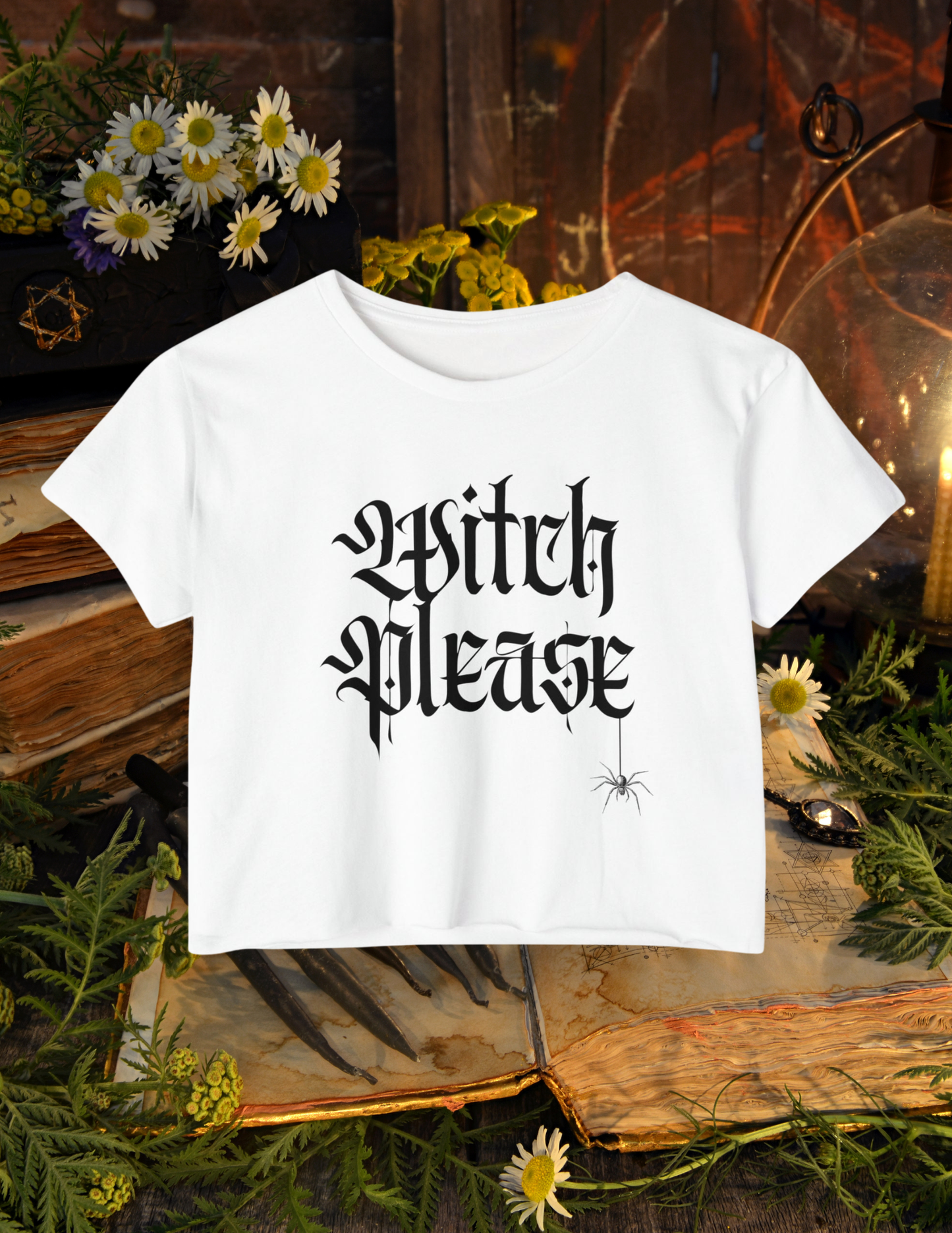 "Witch Please” Cropped Tee