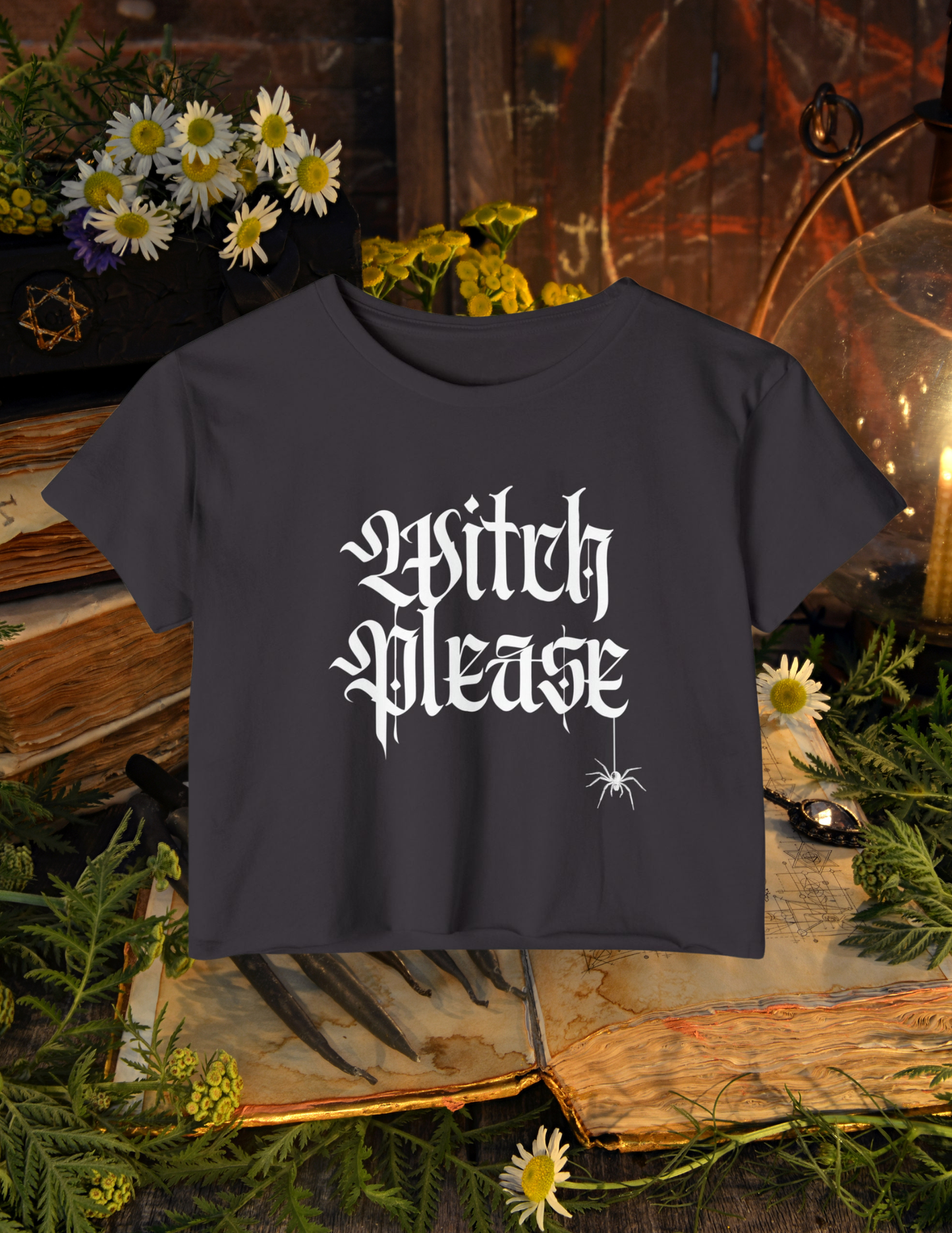 "Witch Please” Cropped Tee