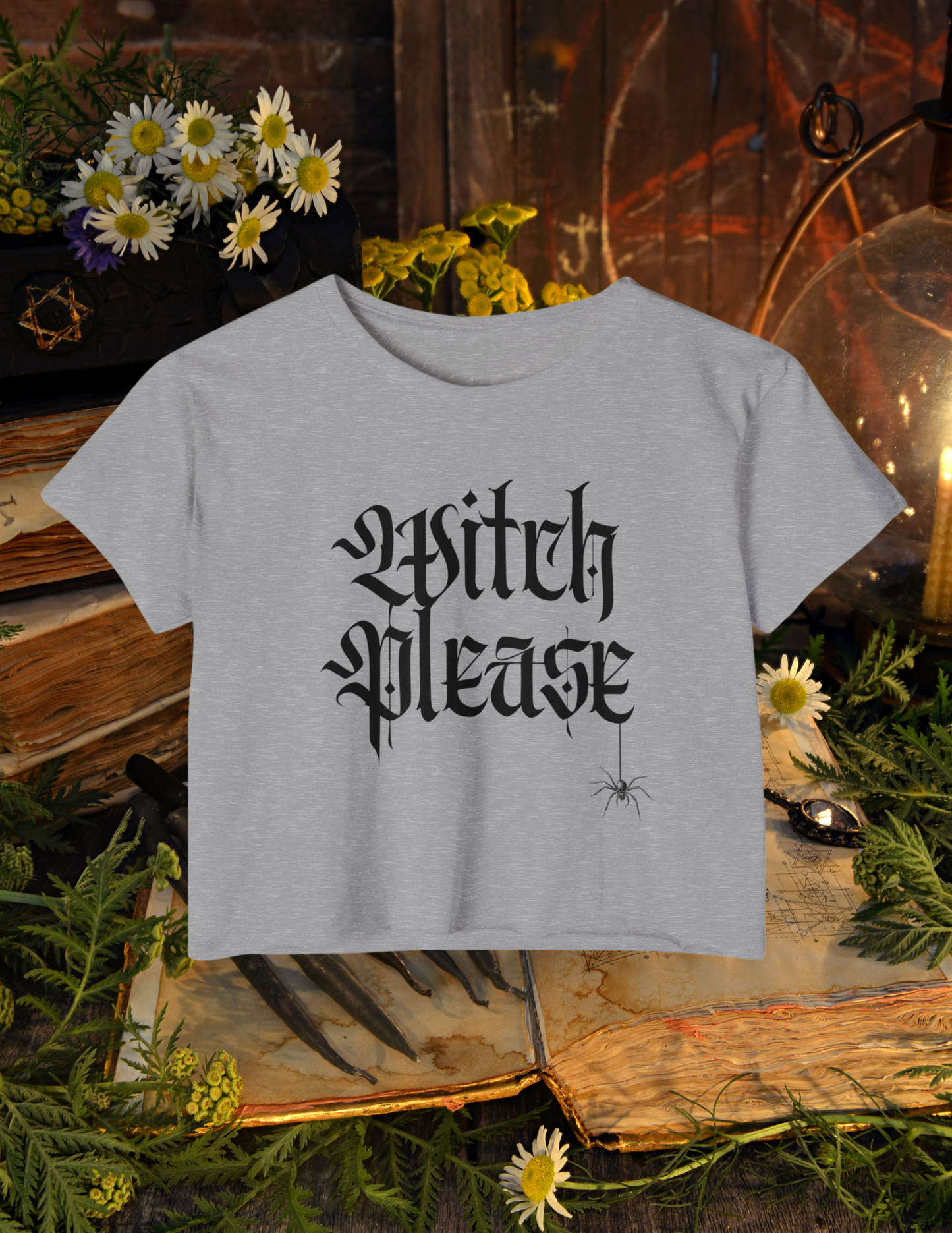 "Witch Please” Cropped Tee