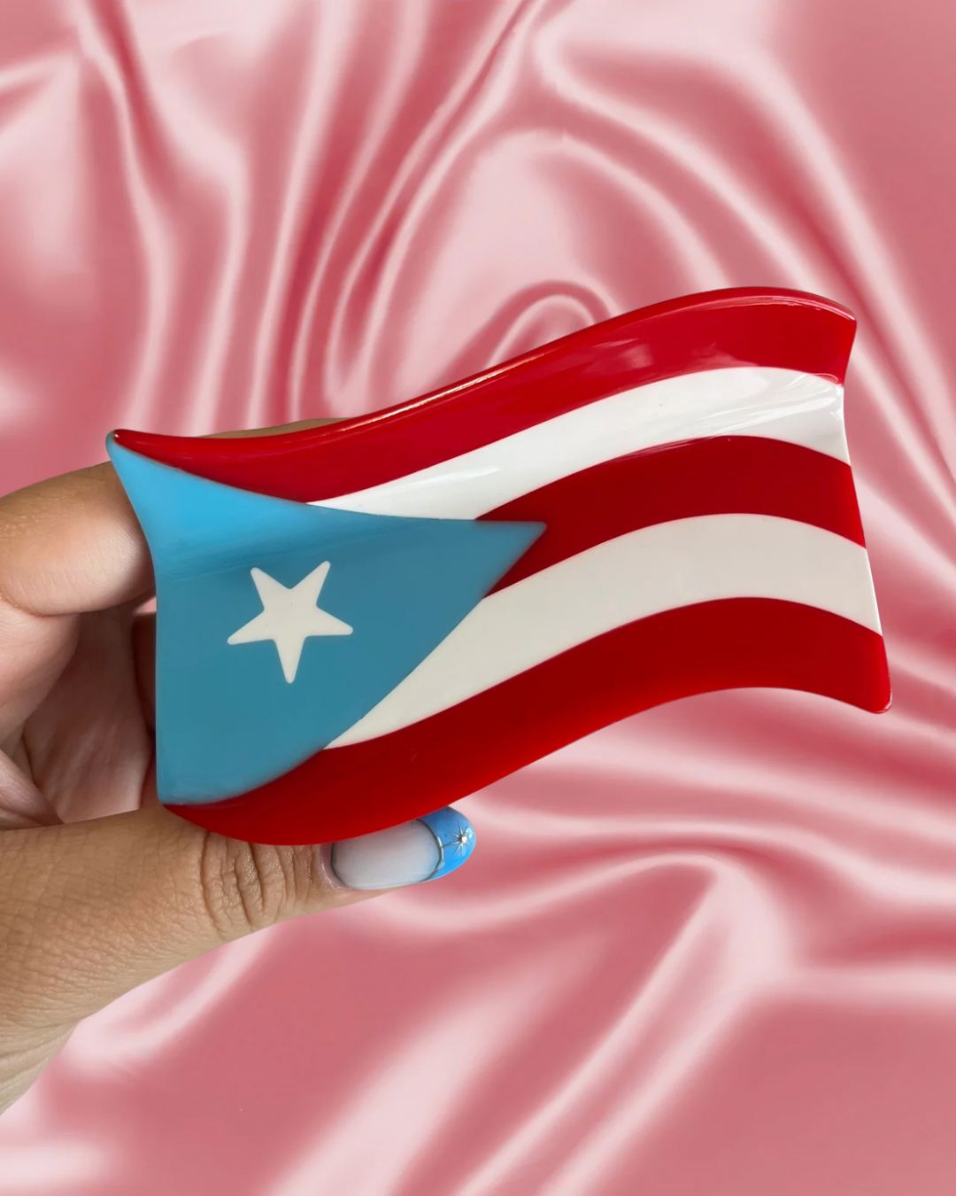 Puerto Rican Flag Hair Claw