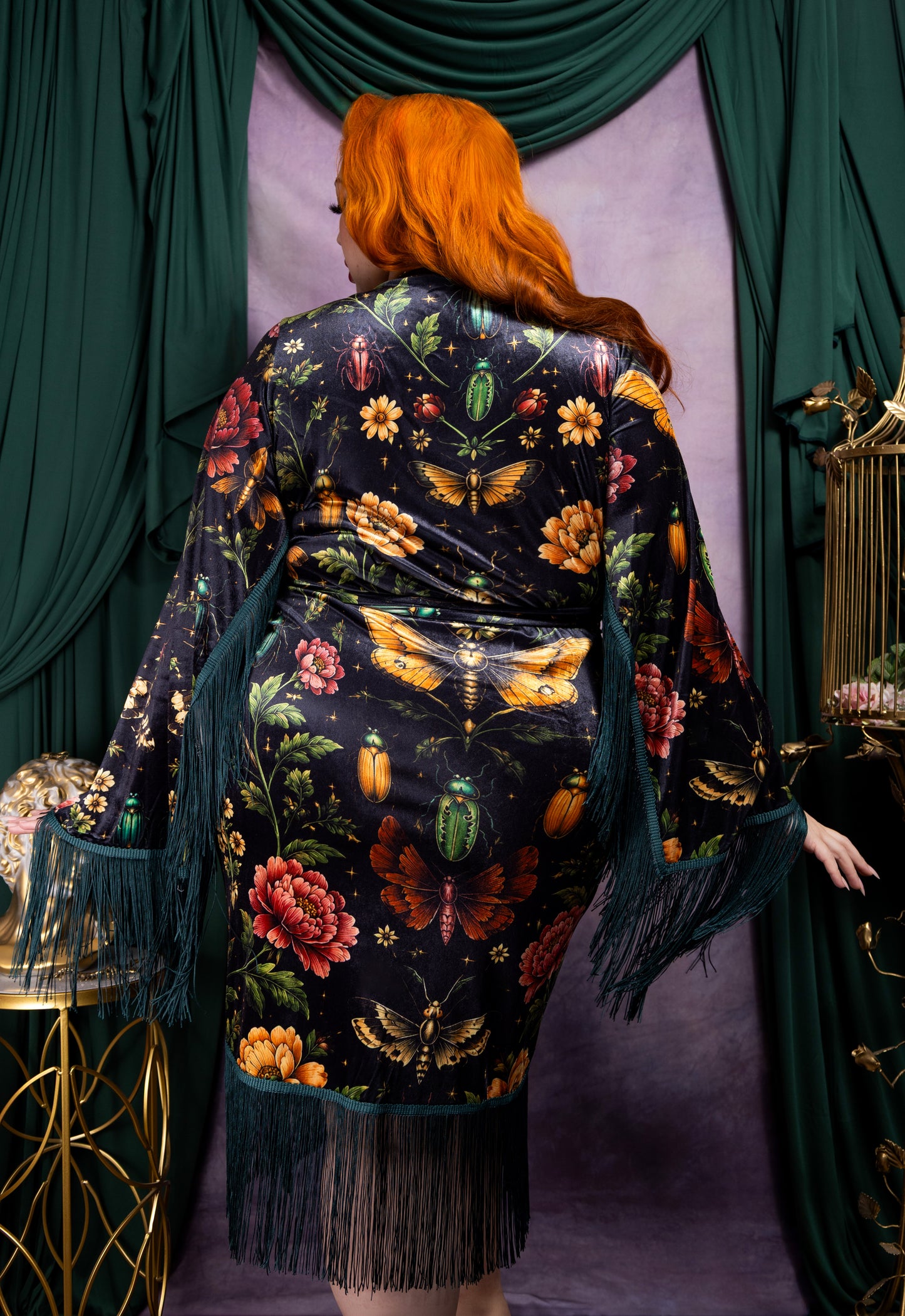 Magdalena Wrap Dress (Mystic Insect Print) PRE-ORDER