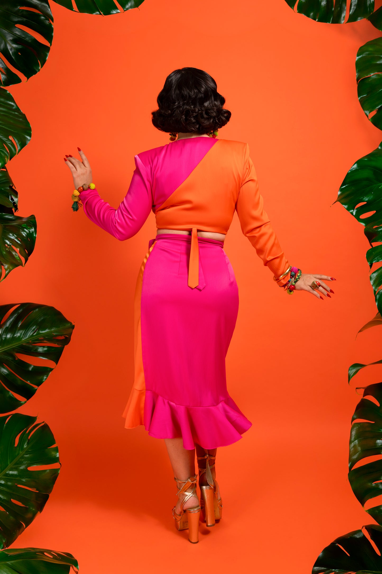Lolita Set (Orange/Flamingo Pink) PRE-ORDER