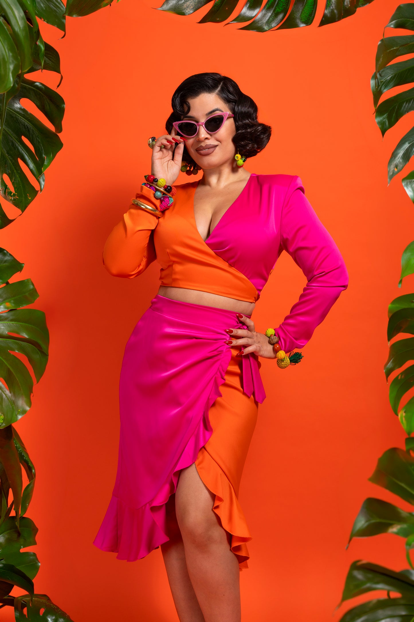 Lolita Set (Orange/Flamingo Pink) PRE-ORDER