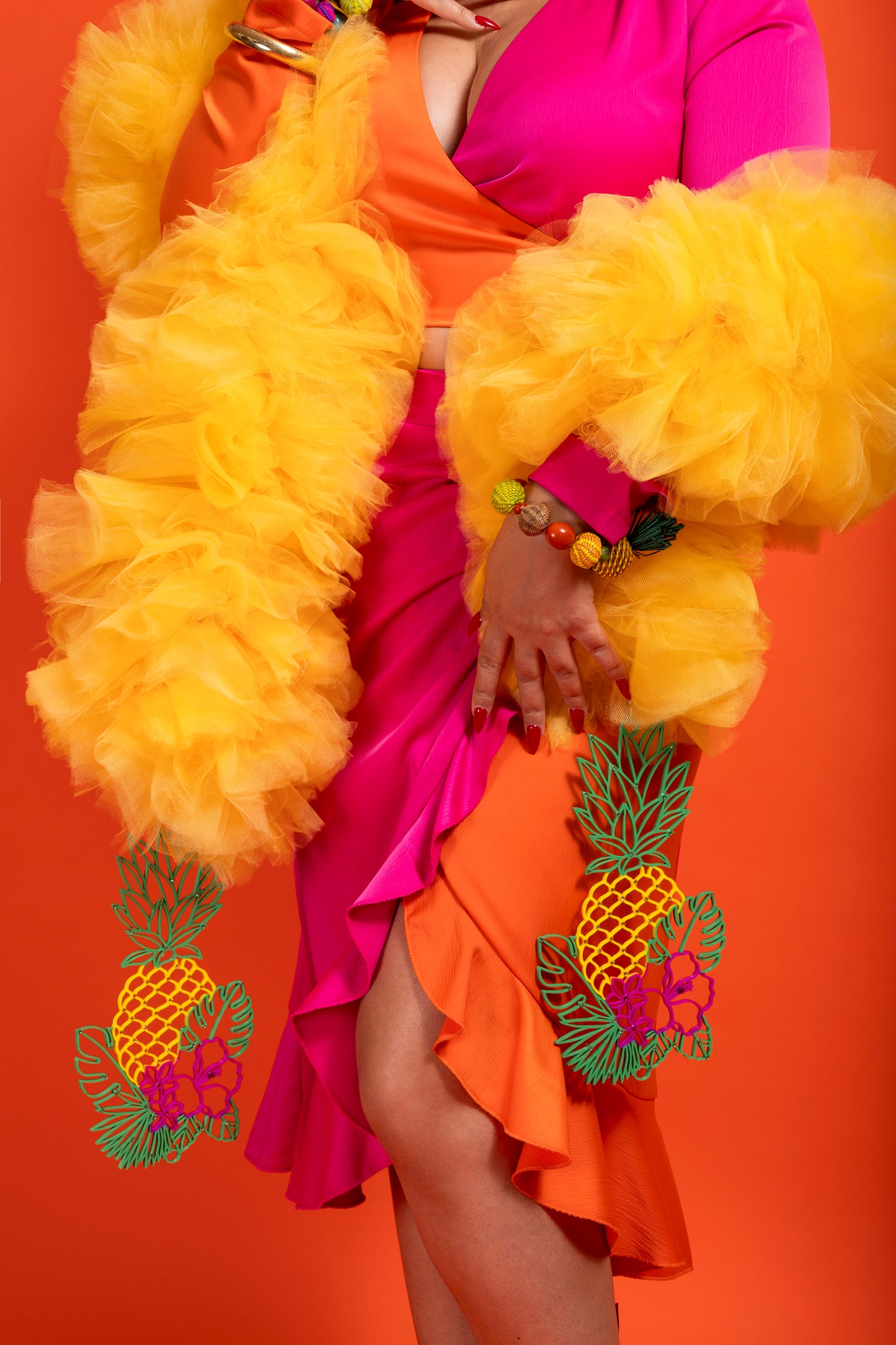 Viva La Bombshell Tutti Frutti Yellow Boa (Pineapple)