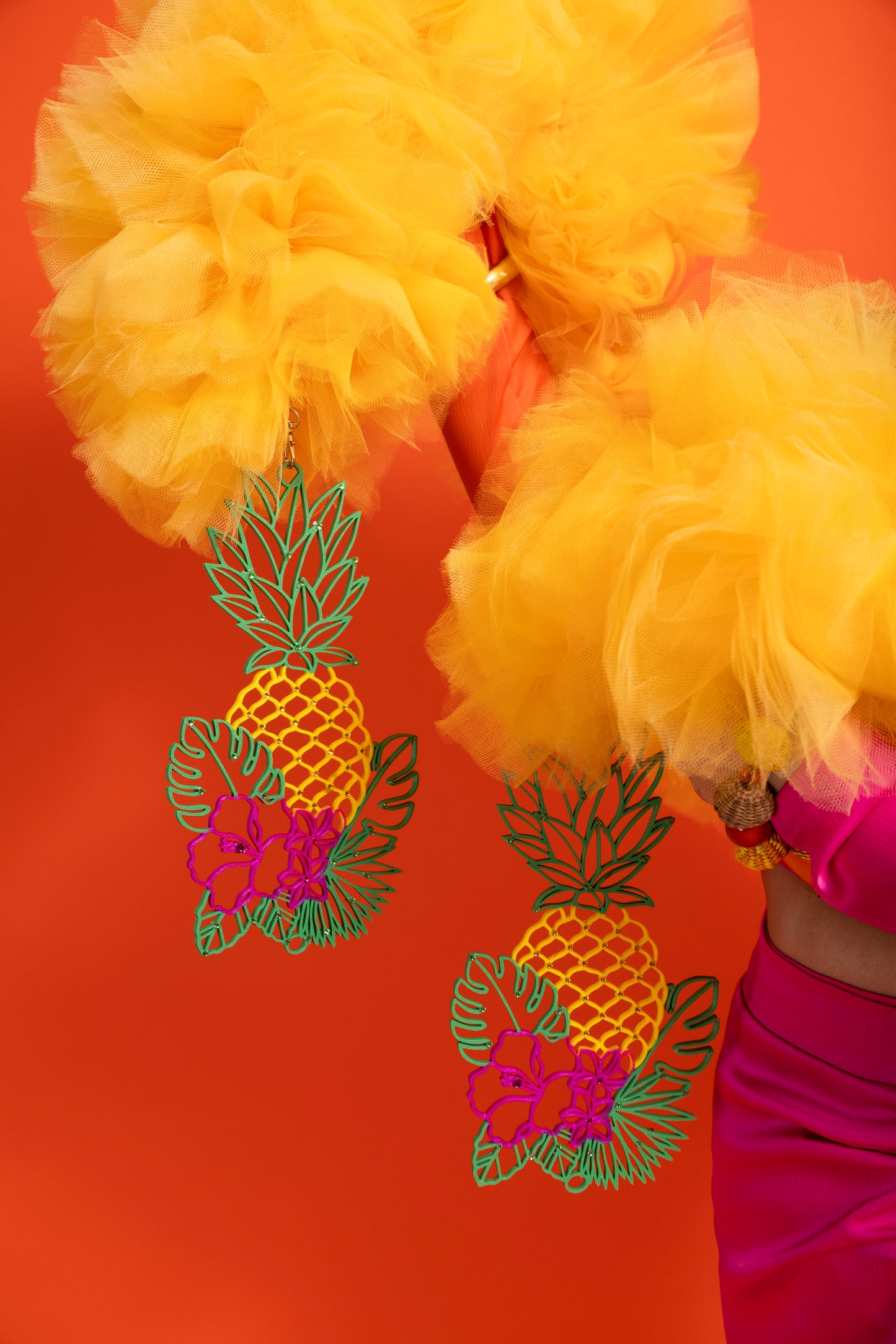 Viva La Bombshell Tutti Frutti Yellow Boa (Pineapple)