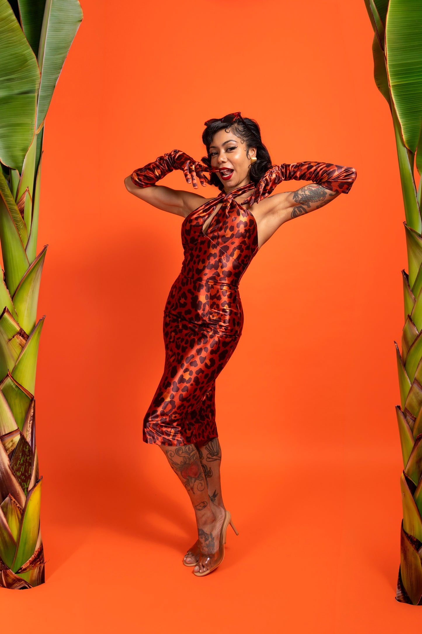 Sophia 3pc Set (Orange Leopard) PRE-ORDER