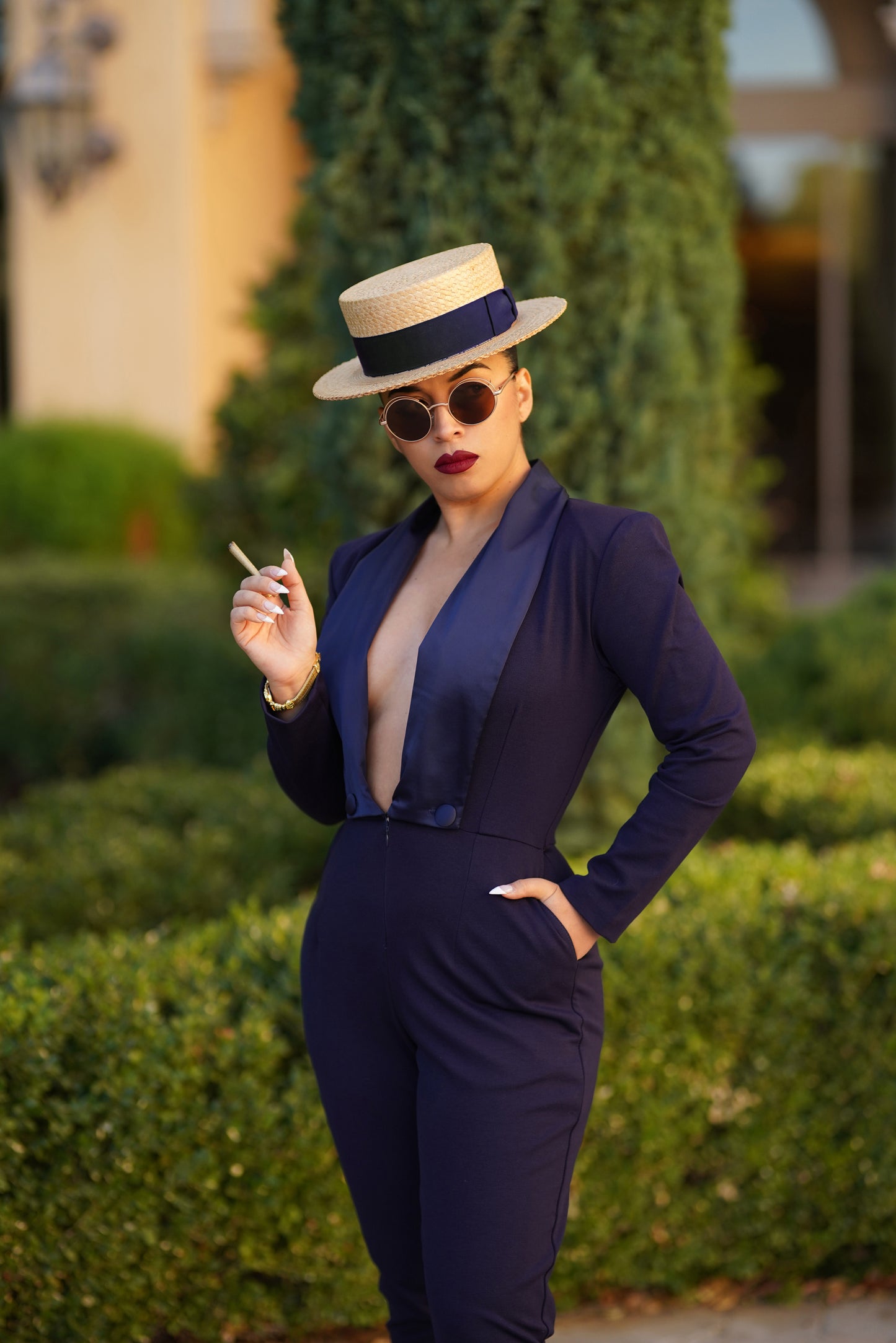 Dietrich Jumpsuit (Navy 4XL) YARD SALE