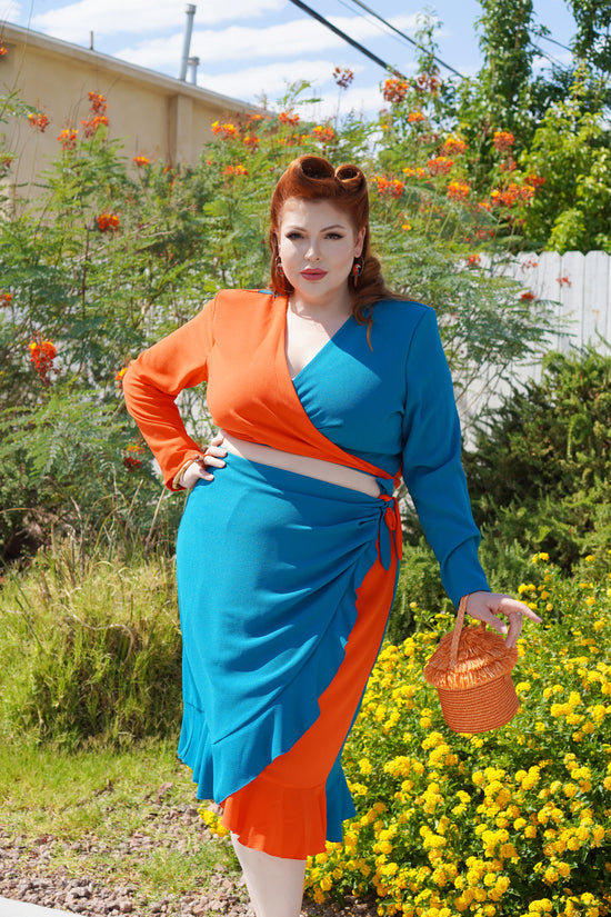 Lolita Set (Orange/Teal 4XL) YARD SALE