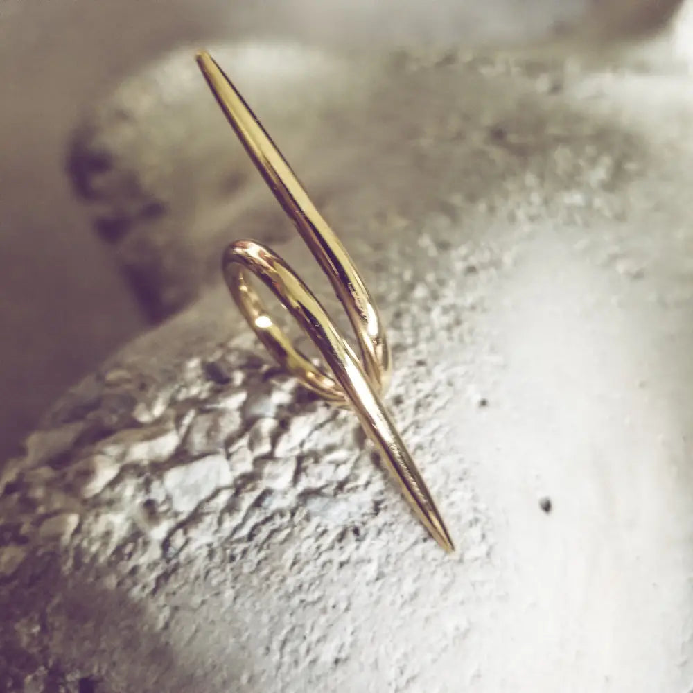 Brass Barbed Wire Ring Vintage Vandalizm