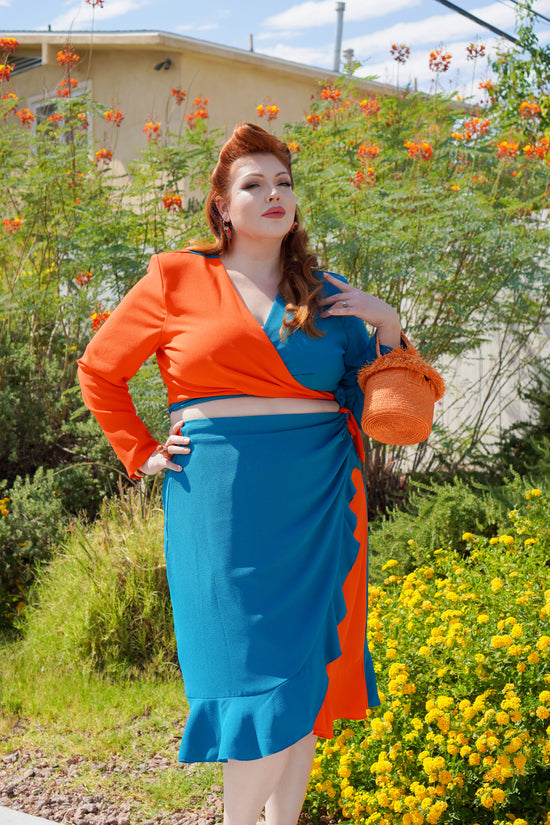 Lolita Set (Orange/Teal 4XL) YARD SALE