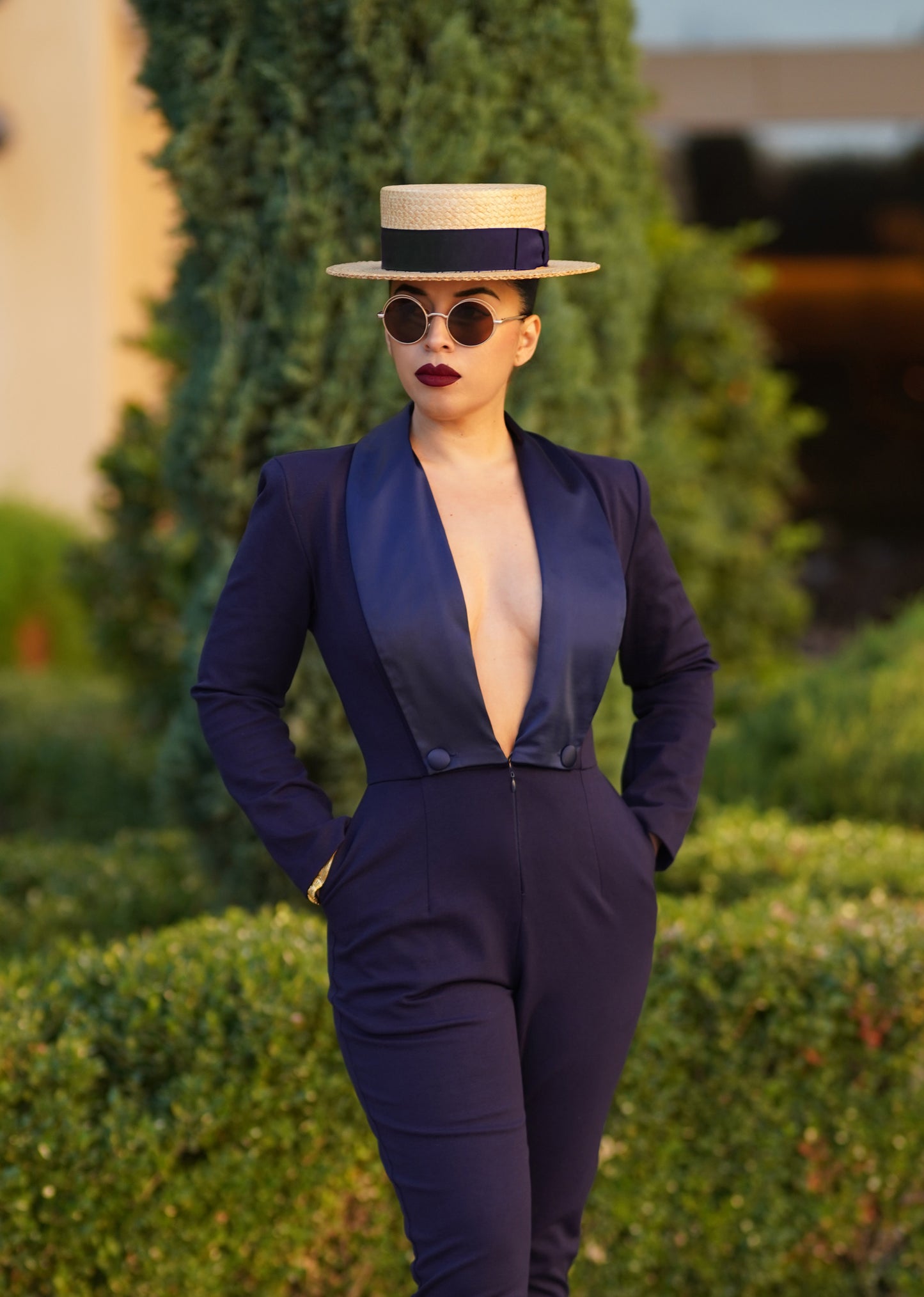Dietrich Jumpsuit (Navy 4XL) YARD SALE